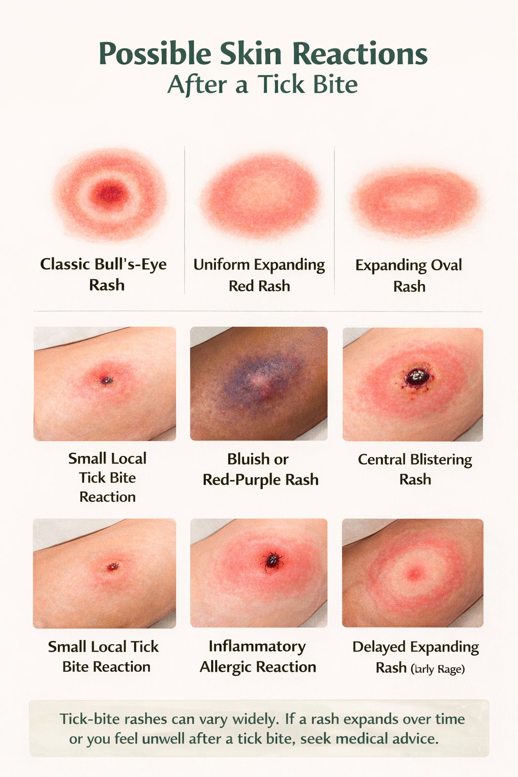 Bull’s-eye rash example